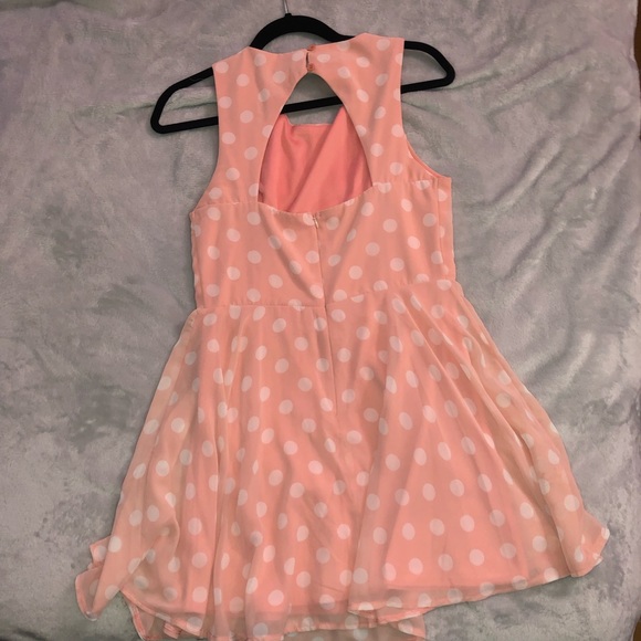 Pink polka dot dress - Picture 2 of 3